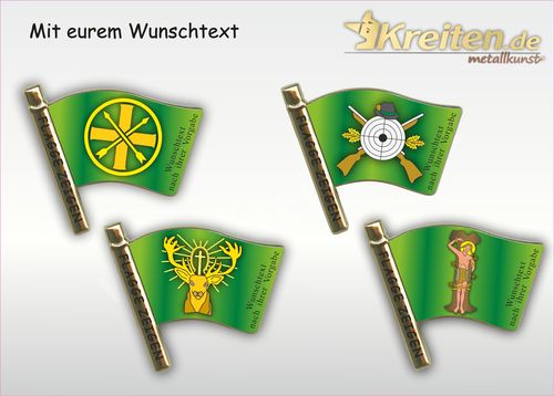 Flaggen Pin Schützen Edition
